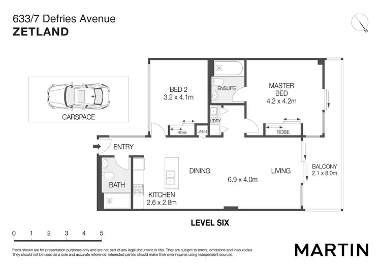 Floorplan of Homely apartment listing, 633/7 Defries Avenue, Zetland NSW 2017