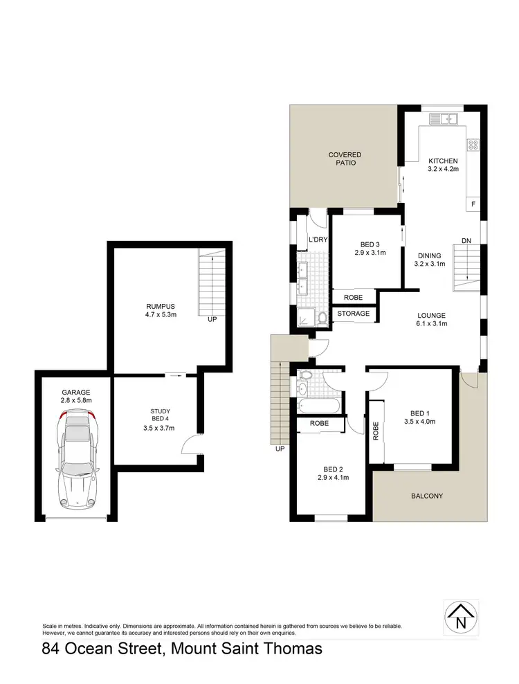 Floorplan of Homely house listing, 84 Ocean Street, Mount Saint Thomas NSW 2500