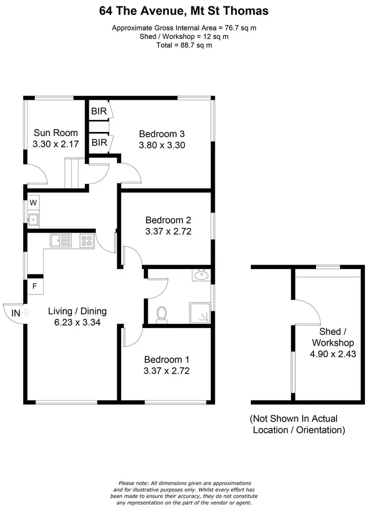 Floorplan of Homely house listing, 64 The Avenue, Mount Saint Thomas NSW 2500