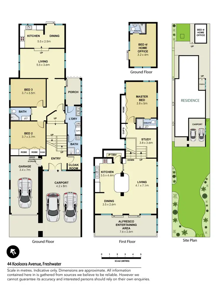 Floorplan of Homely house listing, 44 Kooloora Avenue, Freshwater NSW 2096