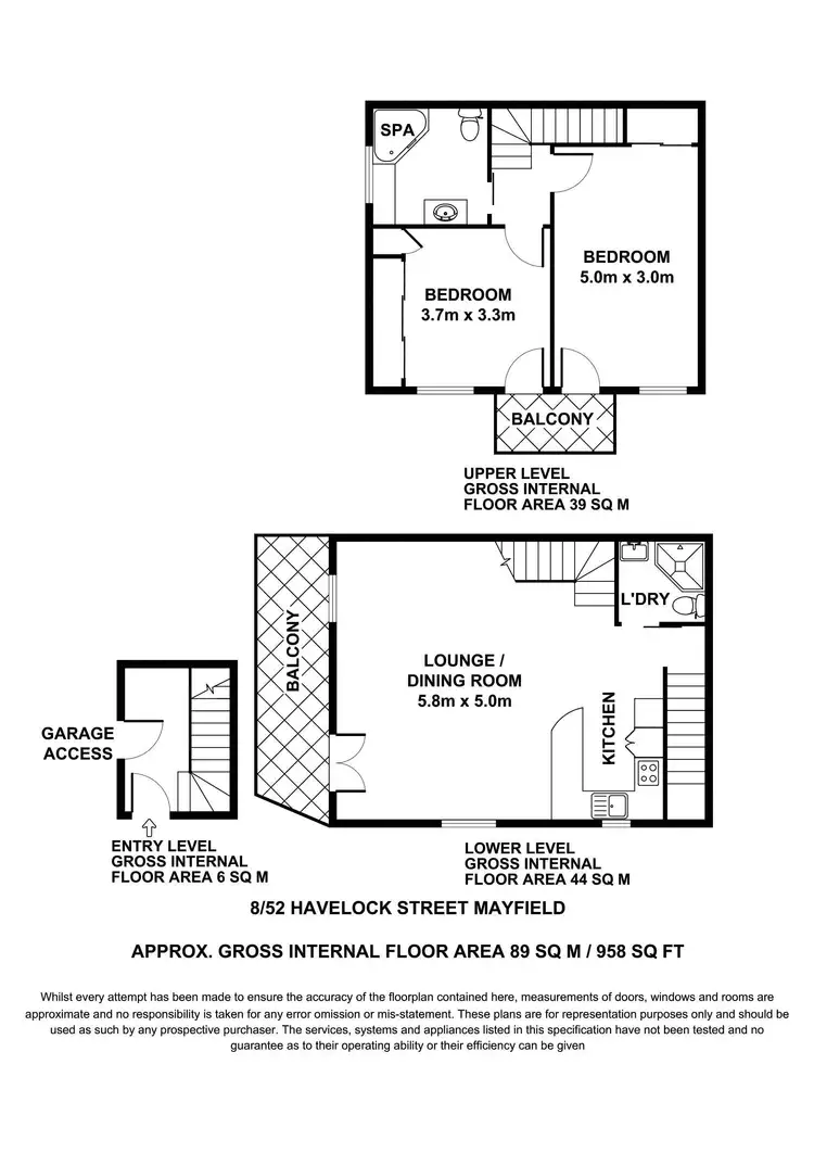 Floorplan of Homely apartment listing, 8/52 Havelock Street, Mayfield NSW 2304
