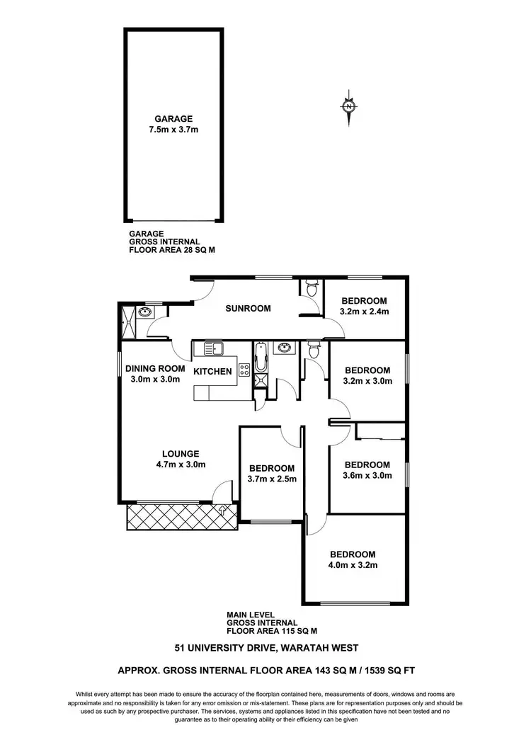 Floorplan of Homely house listing, 51 University Drive, Waratah West NSW 2298