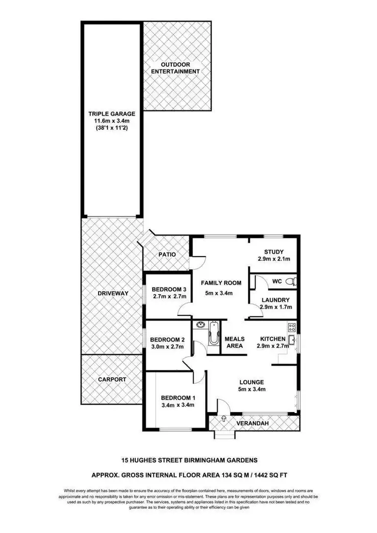 Floorplan of Homely house listing, 15 Hughes Street, Birmingham Gardens NSW 2287