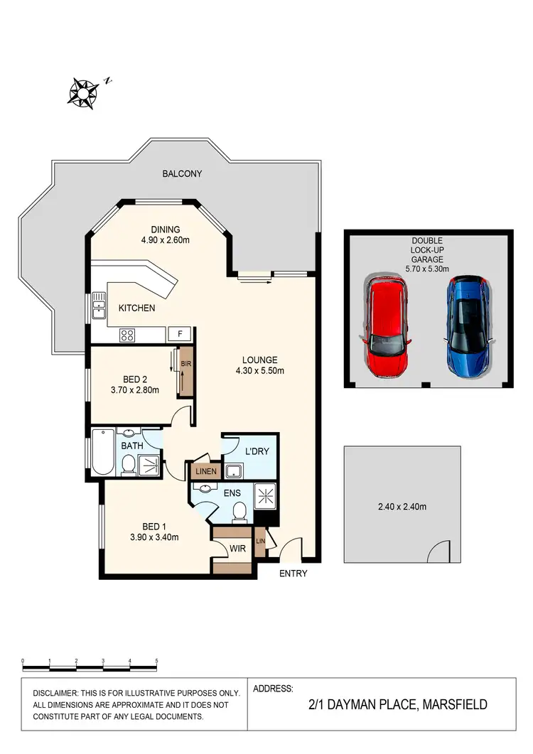Floorplan of Homely unit listing, 2/1 Dayman Place, Marsfield NSW 2122