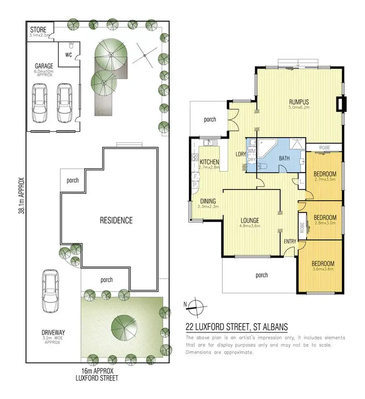 Floorplan of Homely house listing, 22 Luxford Street, St Albans VIC 3021