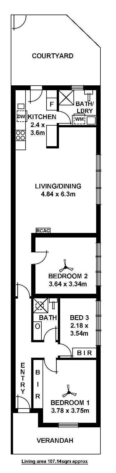 Floorplan of Homely house listing, 3/16 Edsall Street, Norwood SA 5067