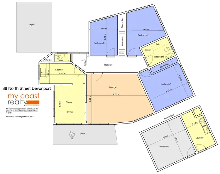 Floorplan of Homely house listing, 88 North Street, Devonport TAS 7310