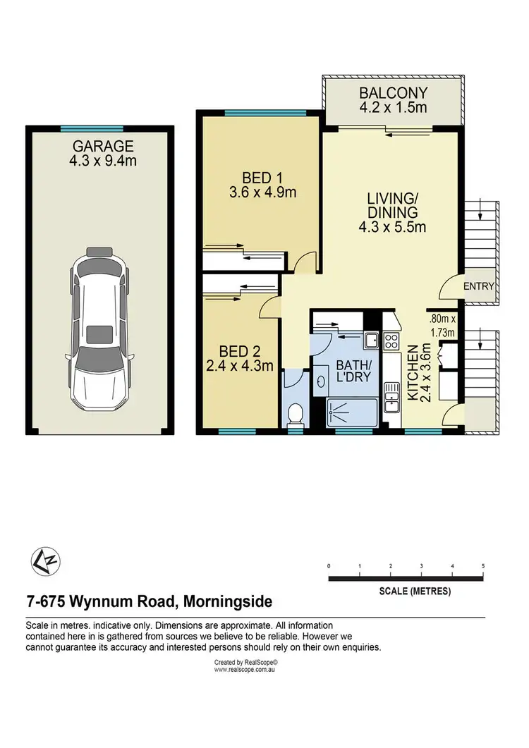 Floorplan of Homely unit listing, 7/675 Wynnum Road, Morningside QLD 4170