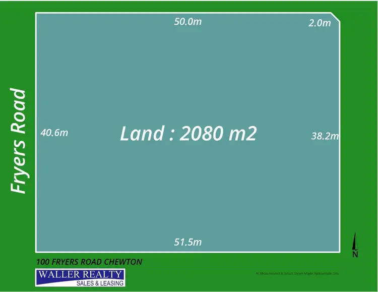 Floorplan of Homely land listing, 100 Fryers Road, Chewton VIC 3451