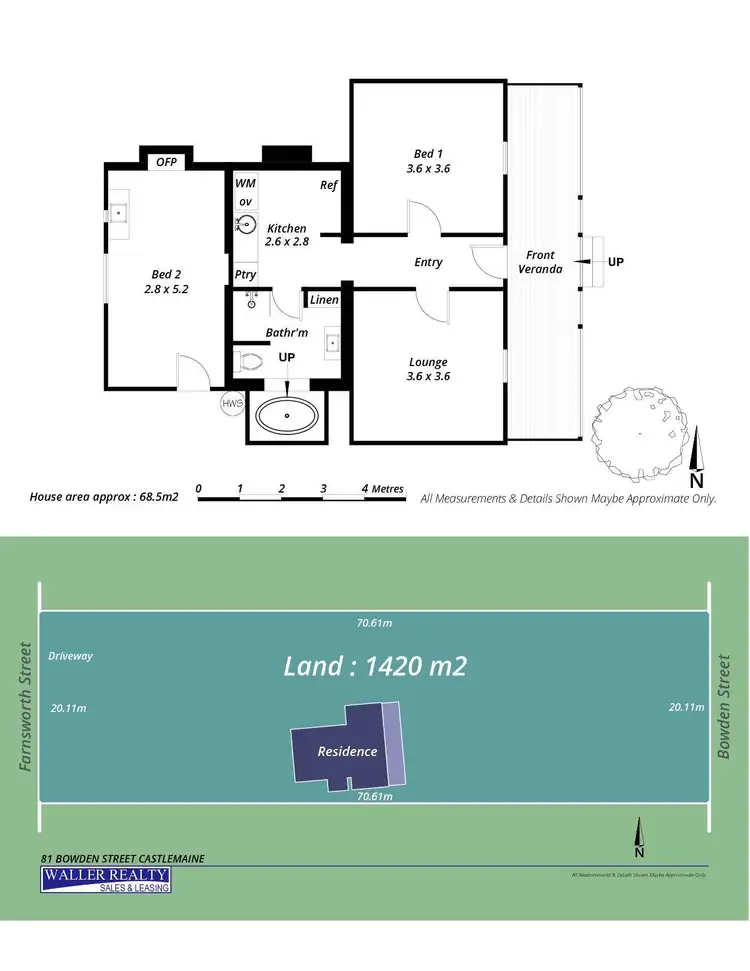 Floorplan of Homely house listing, 81 Bowden Street, Castlemaine VIC 3450