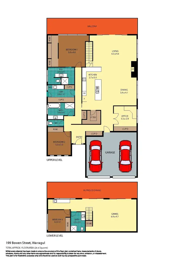 Floorplan of Homely house listing, 199 Bowen Street, Warragul VIC 3820
