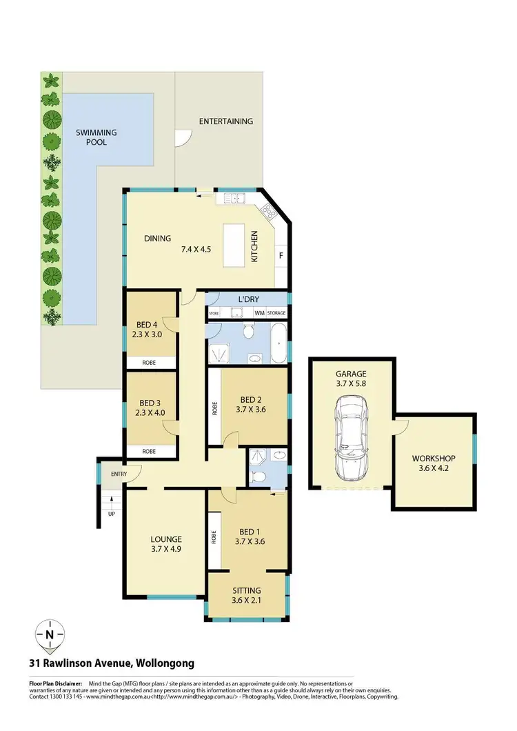 Floorplan of Homely house listing, 31 Rawlinson Avenue, Wollongong NSW 2500