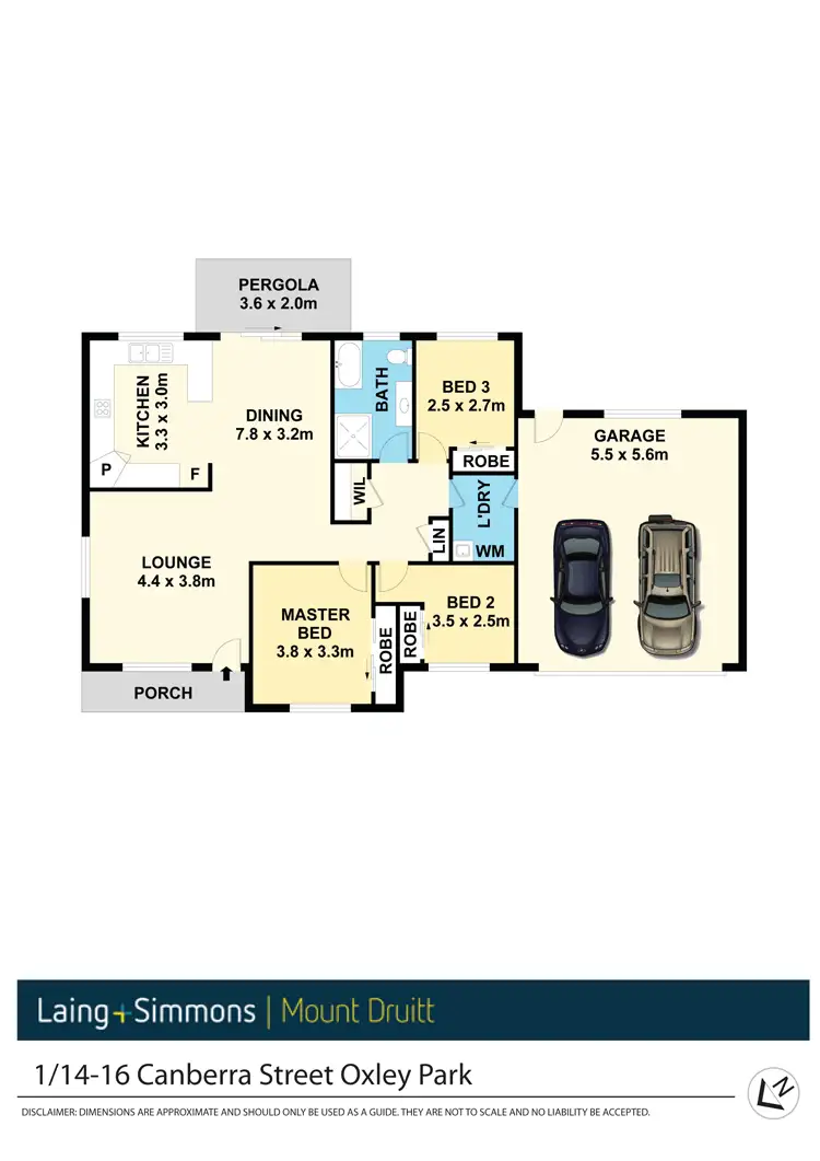 Floorplan of Homely villa listing, 1/14-16 Canberra Street, Oxley Park NSW 2760