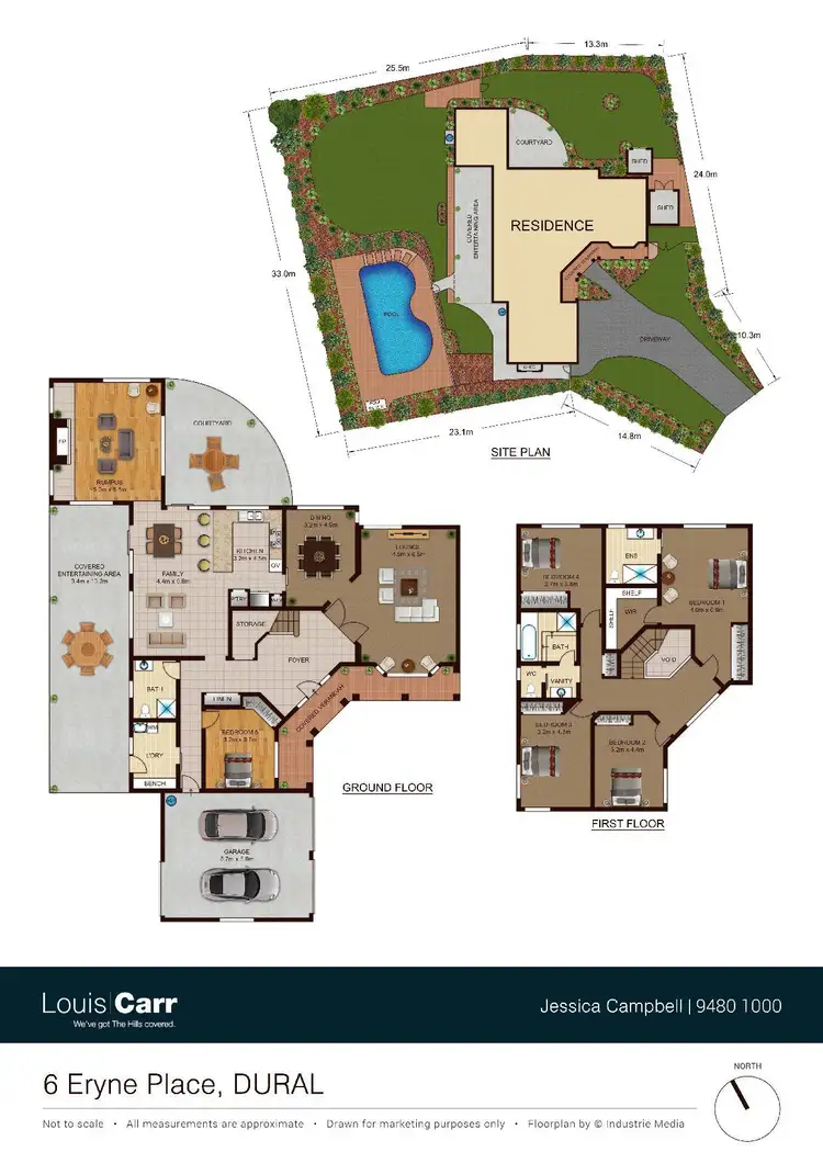 Floorplan of Homely house listing, 6 Eryne Place, Dural NSW 2158