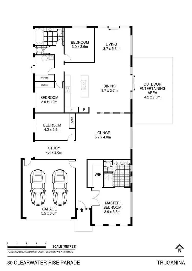 Floorplan of Homely house listing, 30 Clearwater Rise Parade, Truganina VIC 3029