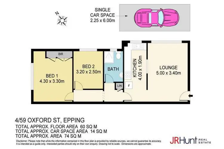 Floorplan of Homely apartment listing, 4/59 Oxford Street, Epping NSW 2121