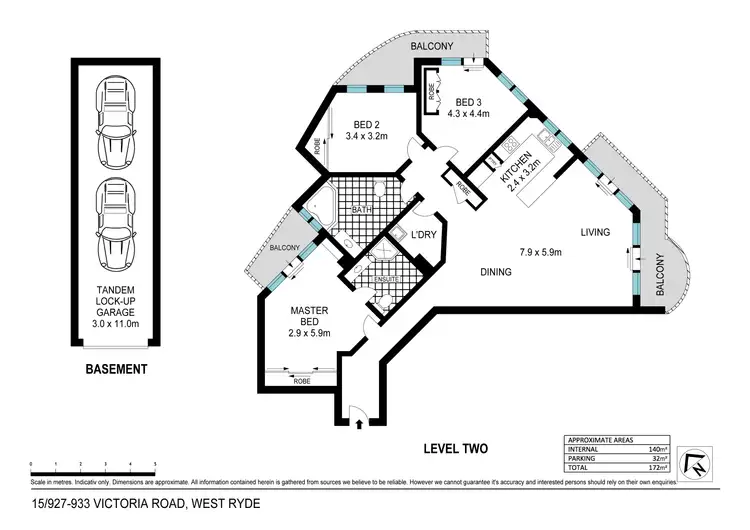 Floorplan of Homely apartment listing, 15/927-933 Victoria Road, West Ryde NSW 2114