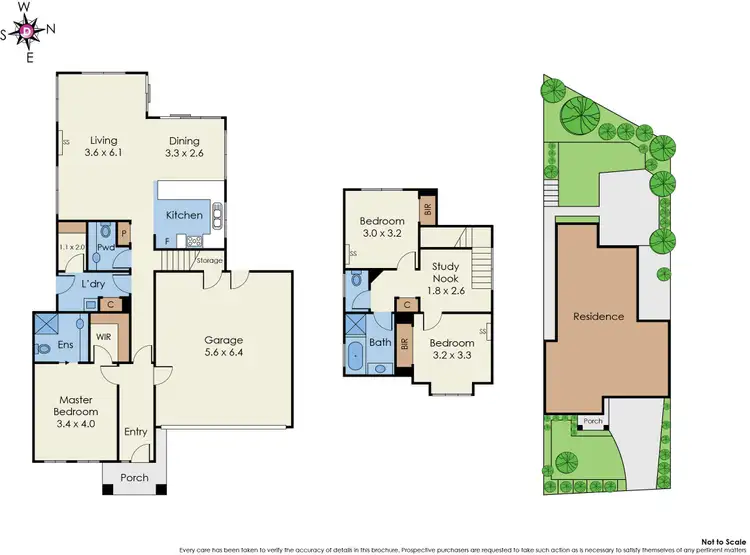 Floorplan of Homely townhouse listing, 43 Blackwood Avenue, Mentone VIC 3194