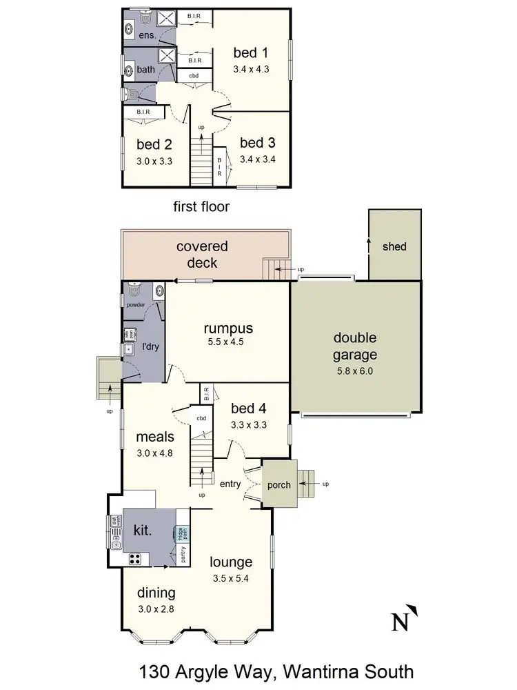 Floorplan of Homely house listing, 130 Argyle Way, Wantirna South VIC 3152