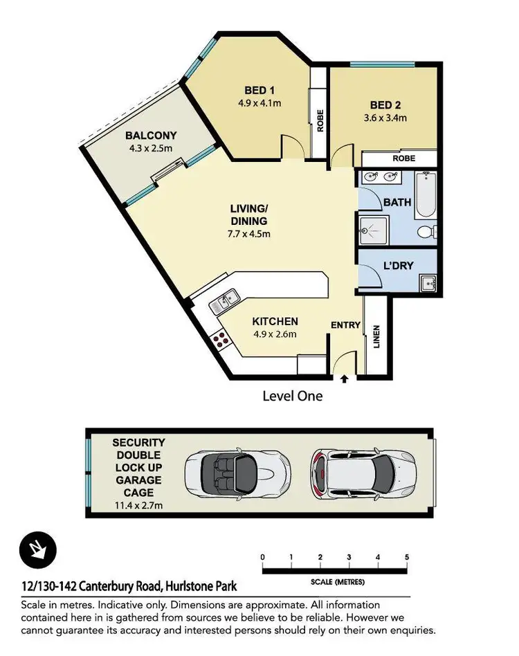 Floorplan of Homely apartment listing, 12/130 Canterbury Road, Hurlstone Park NSW 2193