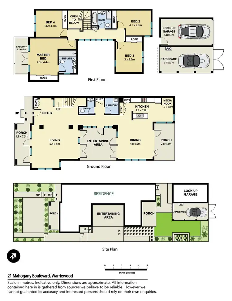 Floorplan of Homely house listing, 21 Mahogany Boulevard, Warriewood NSW 2102