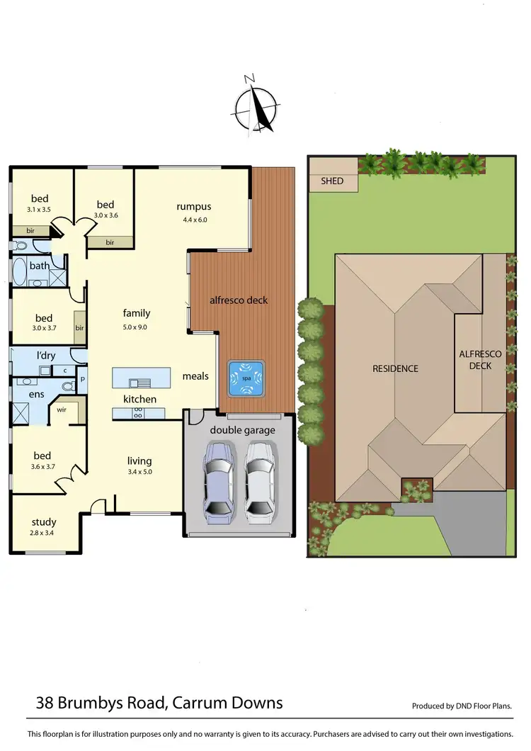 Floorplan of Homely house listing, 38 Brumbys Road, Carrum Downs VIC 3201