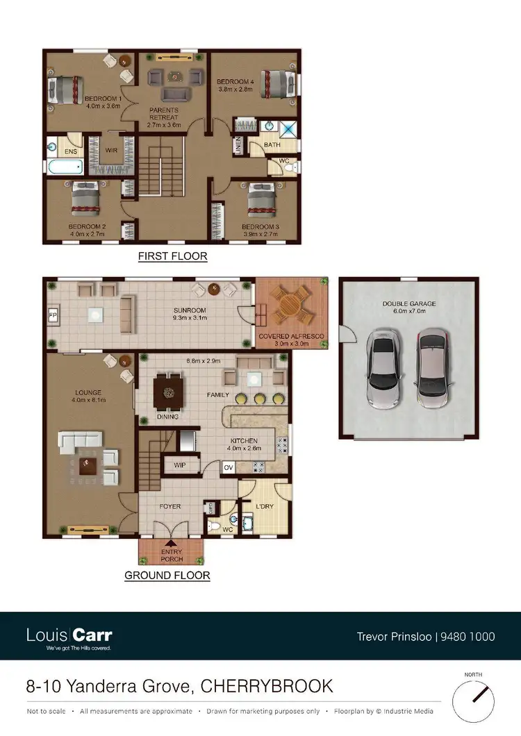 Floorplan of Homely house listing, 8-10 Yanderra Grove, Cherrybrook NSW 2126