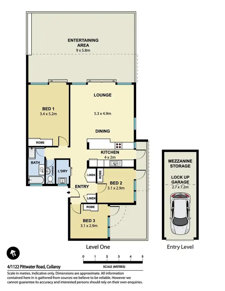 Floorplan of Homely apartment listing, 4/1122 Pittwater Road, Collaroy NSW 2097