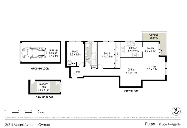 Floorplan of Homely unit listing, 2/2-4 Moani Avenue, Gymea NSW 2227