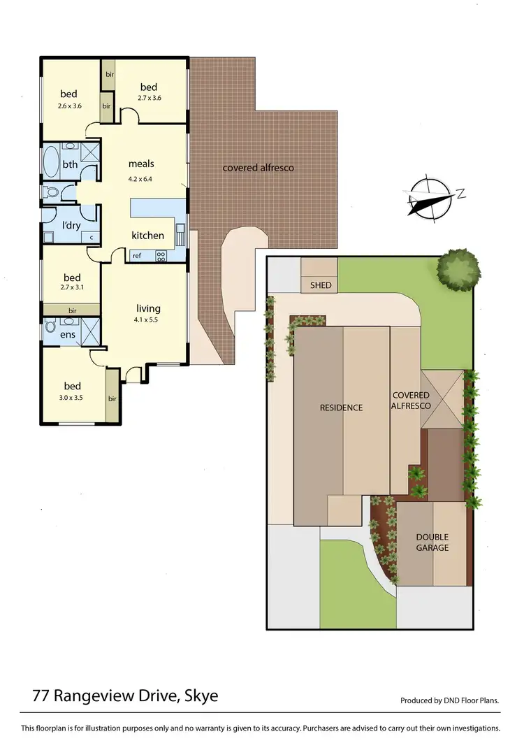 Floorplan of Homely house listing, 77 Rangeview Drive, Skye VIC 3977