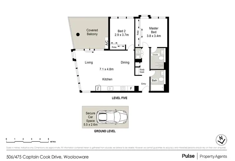 Floorplan of Homely apartment listing, 506/475 Captain Cook Drive, Woolooware NSW 2230