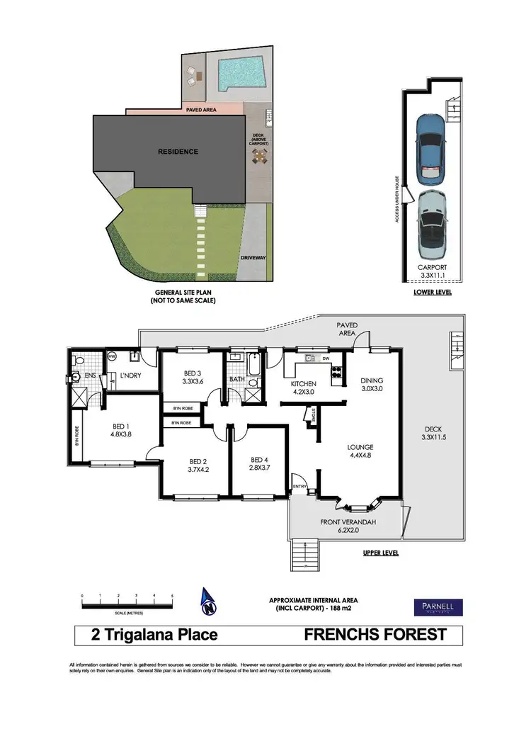 Floorplan of Homely house listing, 2 Trigalana Place, Frenchs Forest NSW 2086