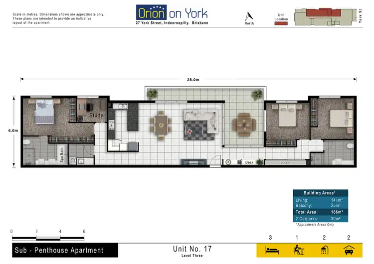 Floorplan of Homely unit listing, 17/27 York Street, Indooroopilly QLD 4068