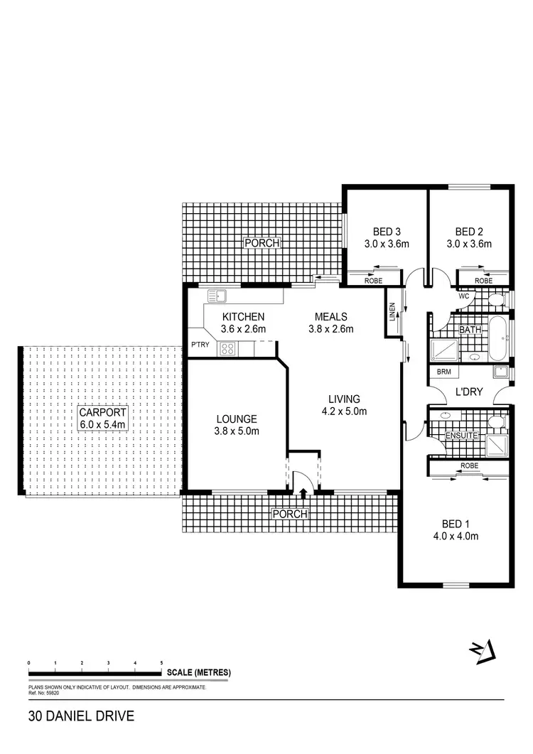 Floorplan of Homely house listing, 30 Daniel Drive, Golden Square VIC 3555