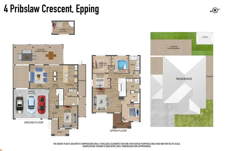 Floorplan of Homely house listing, 4 Pribislaw Crescent, Epping VIC 3076