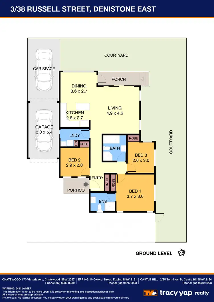 Floorplan of Homely villa listing, 3/38 Russell Street, Denistone East NSW 2112