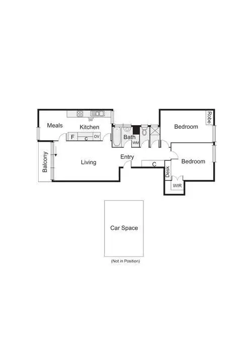 Floorplan of Homely apartment listing, 3/94 Tennyson Street, Elwood VIC 3184