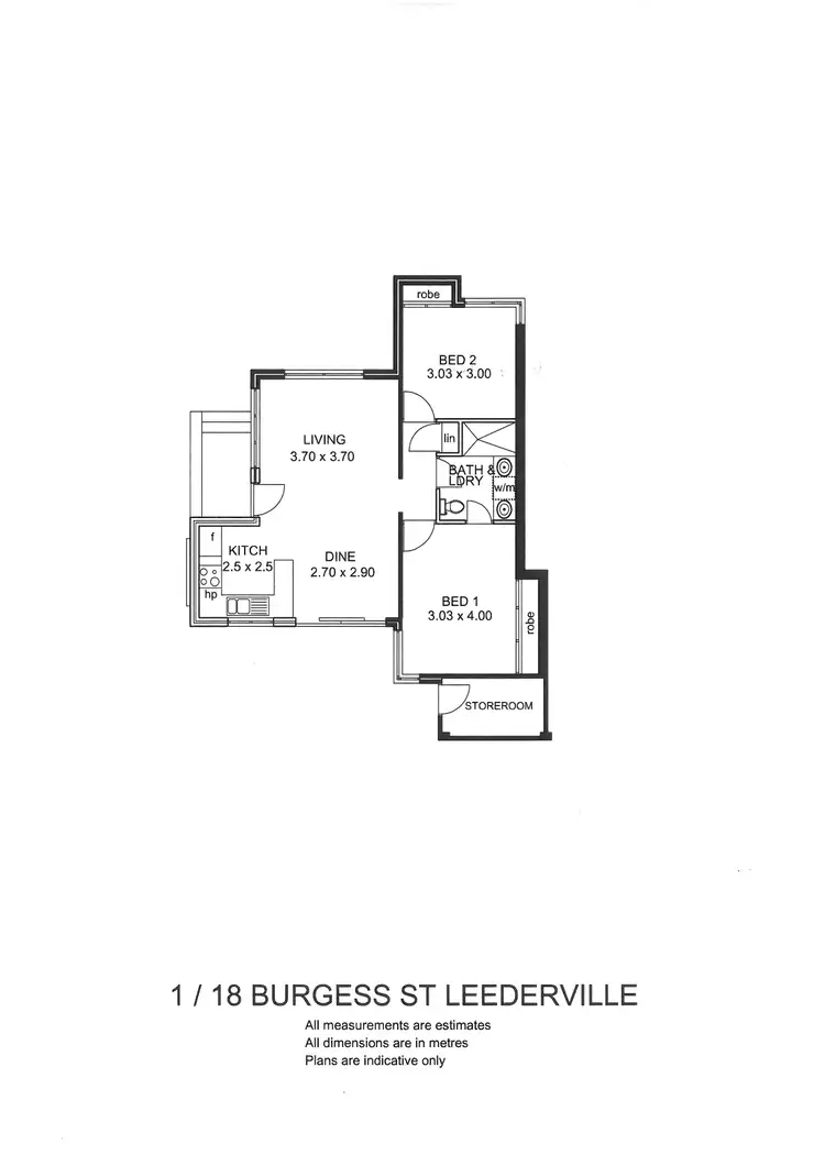 Floorplan of Homely apartment listing, 1/18 Burgess Street, Leederville WA 6007