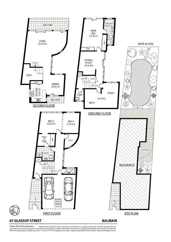 Floorplan of Homely house listing, 67 Glassop Street, Balmain NSW 2041
