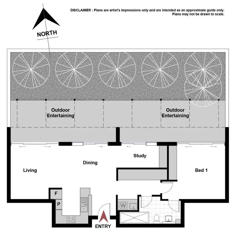 Floorplan of Homely unit listing, G03/165 Northbourne Avenue, Turner ACT 2612