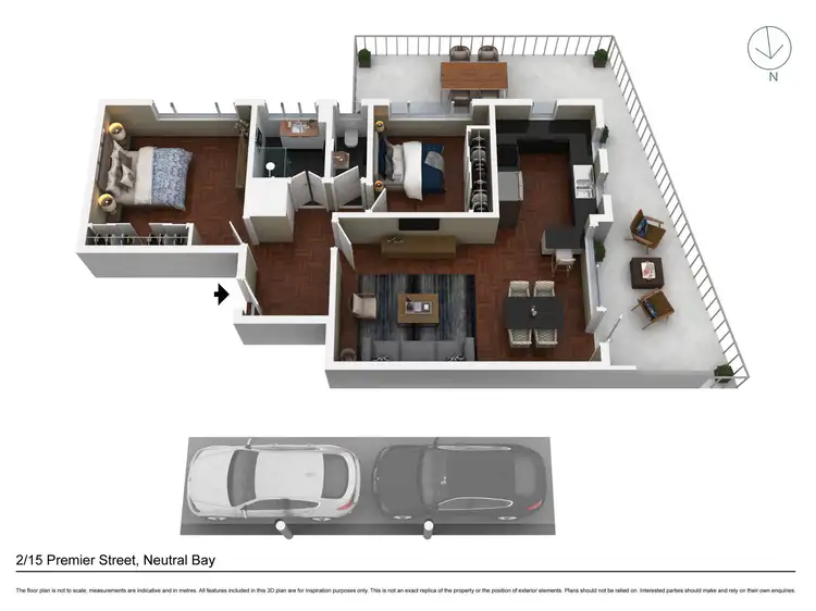 Floorplan of Homely apartment listing, 2/15 Premier Street, Neutral Bay NSW 2089