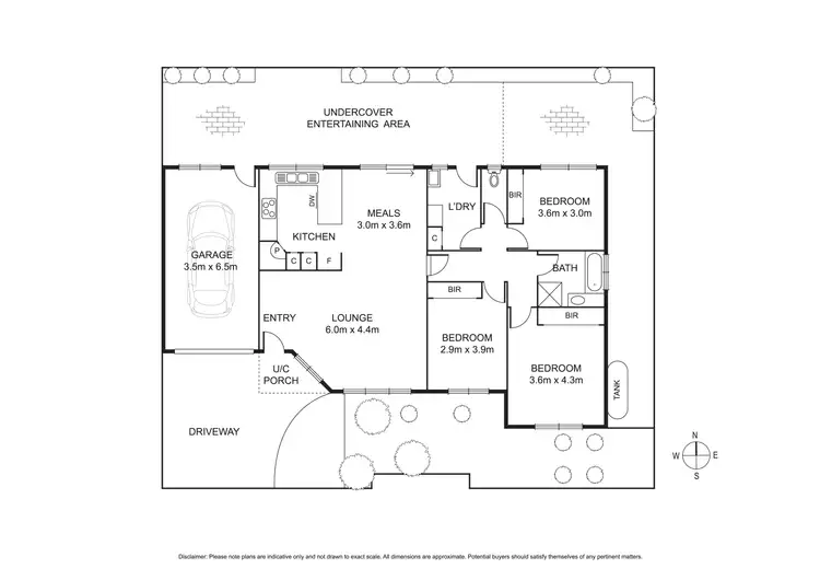 Floorplan of Homely unit listing, 3/44 Burns Street, Maidstone VIC 3012