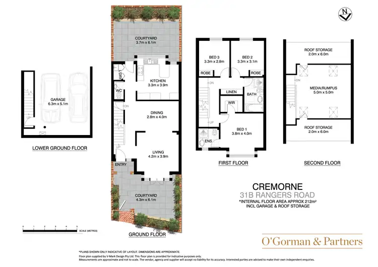 Floorplan of Homely townhouse listing, 31B Rangers Road, Cremorne NSW 2090
