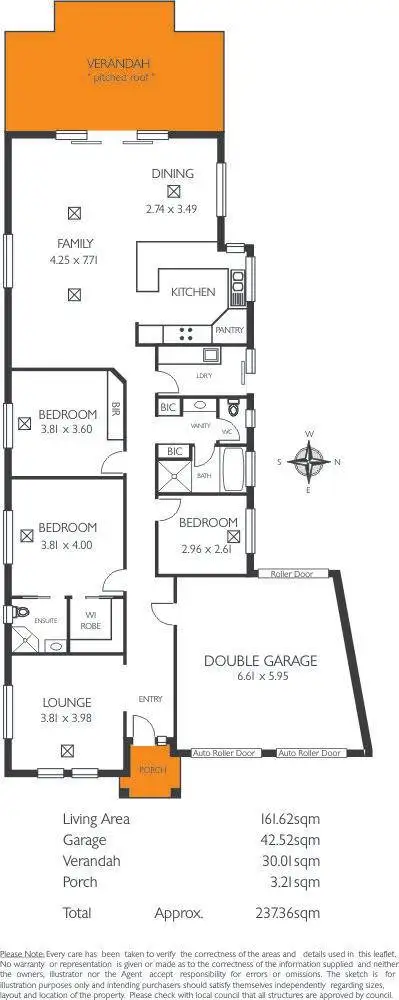 Floorplan of Homely house listing, 4 Oakleigh Road, Marion SA 5043