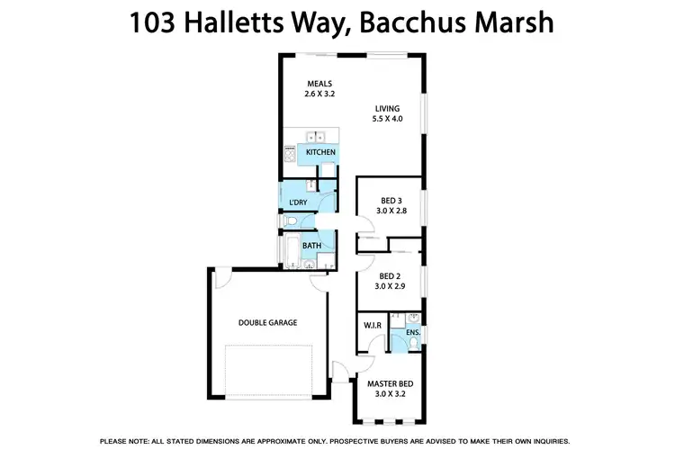 Floorplan of Homely house listing, 103 Halletts Way, Bacchus Marsh VIC 3340