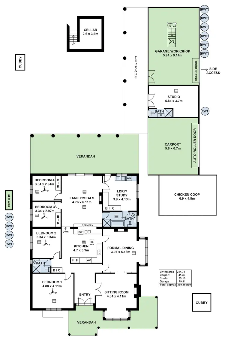 Floorplan of Homely house listing, 1 King Edward Avenue, Hawthorn SA 5062