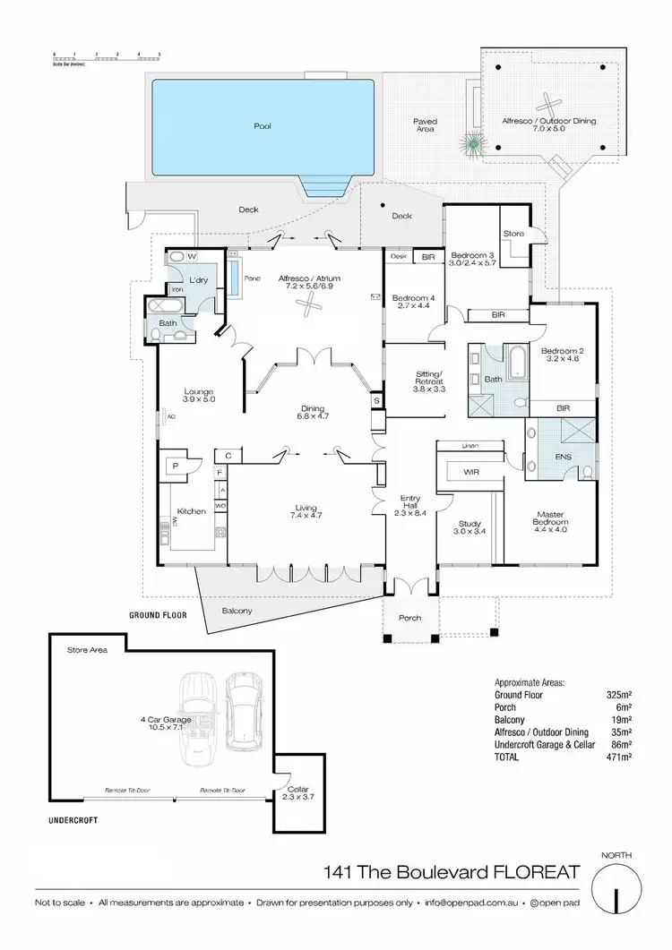 Floorplan of Homely house listing, 141 The Boulevard, Floreat WA 6014