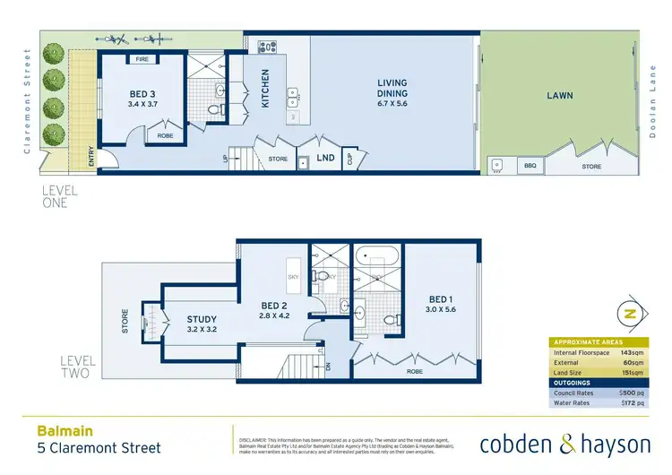 Floorplan of Homely house listing, 5 Claremont Street, Balmain NSW 2041