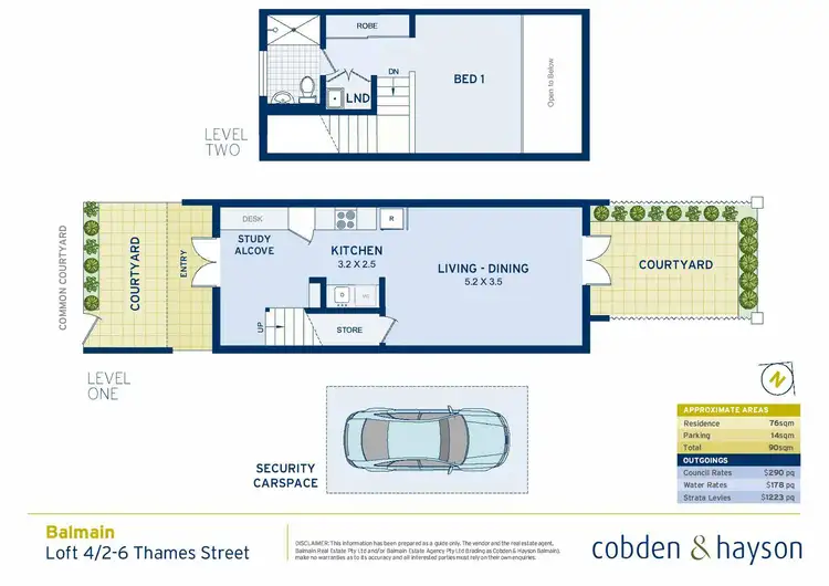 Floorplan of Homely apartment listing, Loft 4/2-6 Thames Street, Balmain NSW 2041