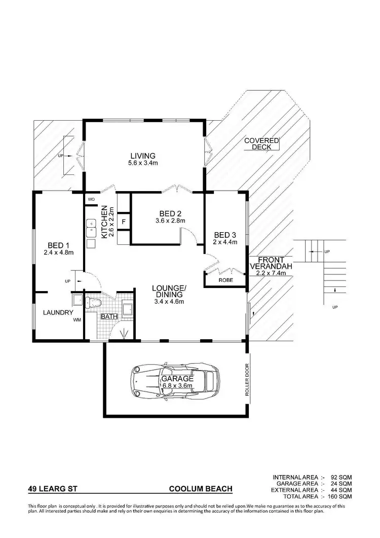 Floorplan of Homely house listing, 49 Learg Street, Coolum Beach QLD 4573